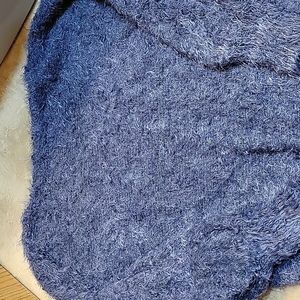 Fuzzy blue sweater